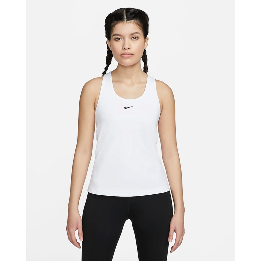 Nike Swoosh Women's Medium-Support Padded Sports Bra Tank Sz Small White